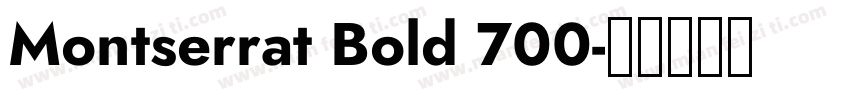 Montserrat Bold 700字体转换